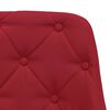 vidaXL Chaise pivotante de bureau Rouge bordeaux Tissu