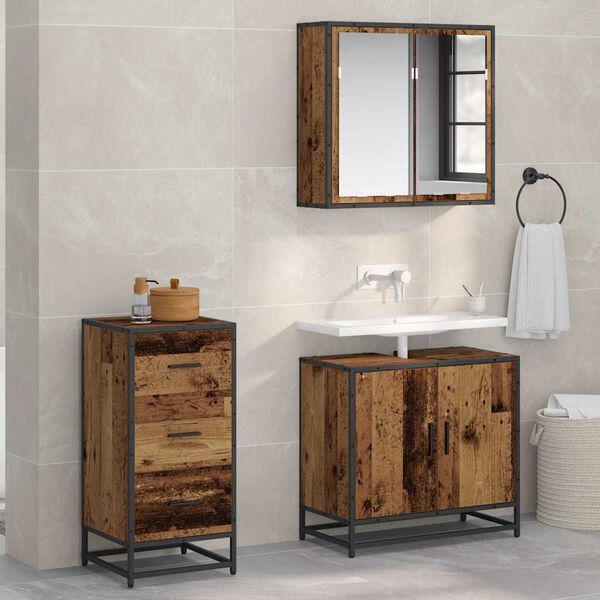 vidaXL Buffet Bois ancien 35,5 x 35 x 76 cm