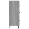vidaXL Buffet Sonoma gris 34,5x34x90 cm Bois d'ingénierie