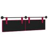 vidaXL T&ecirc;te de lit suspendue Bordeaux 190 x 55 x 7 cm Velours