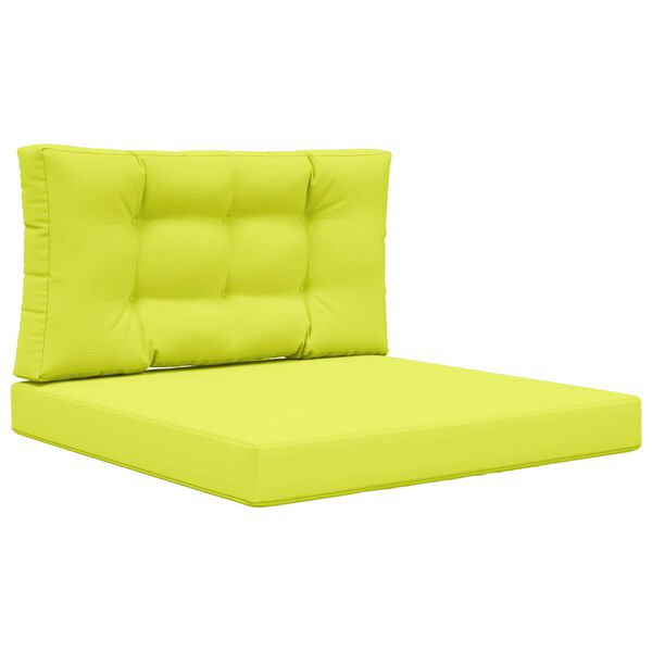 vidaXL Coussin de canap&eacute; d'ext&eacute;rieur 2 pcs Vert Polyester