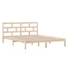 vidaXL Cadre de lit sans matelas bois massif