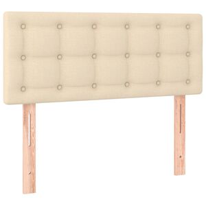vidaXL T&ecirc;te de lit Cr&egrave;me 80x5x78/88 cm Tissu