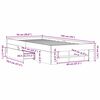 vidaXL Cadre de lit sans matelas blanc 90x190 cm bois d'ing&eacute;nierie
