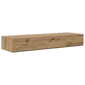 vidaXL Bureau de studio Ch&ecirc;ne artisanal 130 x 40 x 19,5 cm