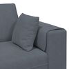 vidaXL Canap&eacute; avec coussin 3 pcs Gris fonc&eacute; Velours