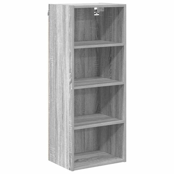 vidaXL Armoire suspendue avec stockage Gris Sonoma 40 x 29,5 x 100 cm
