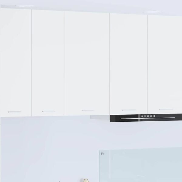 vidaXL Armoire suspendue Blanc 40 x 31 x 80 cm Bois d'ing&eacute;nierie