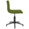 vidaXL Chaises pivotantes &agrave; manger lot de 2 vert clair velours