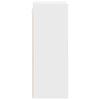 vidaXL Armoire suspendue avec stockage Riga Blanc 30 x 29,5 x 80 cm