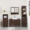 vidaXL Ensemble de meubles de salle de bain 3 pcs Ch&ecirc;ne marron