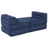 vidaXL Canapé modulaire 4 pcs Indigo tissu