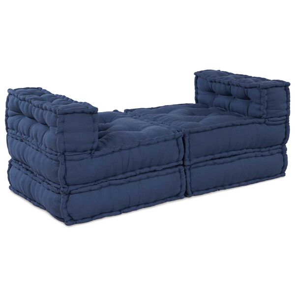 vidaXL Canapé modulaire 4 pcs Indigo tissu