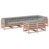 vidaXL Salon de jardin 8 pcs avec coussins sapin douglas solide