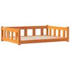 vidaXL Lit pour Chien 100 x 70 x 28 cm Bois de pin massif Brun cire