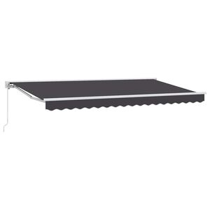 vidaXL Auvent manuel 3,5 x 2 m Anthracite 100 % polyester