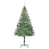 vidaXL Sapin de Noël artificiel avec 300 LED Vert 180 cm PVC et Acier