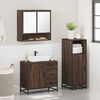 vidaXL Ensemble de meubles de salle de bain 3 pcs Chêne marron