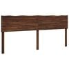 vidaXL T&ecirc;te de lit en bois brut ROSTOCK Marron fonc&eacute; 180 cm