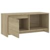vidaXL Meuble TV Ch&ecirc;ne sonoma 90x35x40 cm Bois d'ing&eacute;nierie