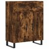 vidaXL Buffet haut Ch&ecirc;ne fum&eacute; 69,5x34x180 cm Bois d'ing&eacute;nierie