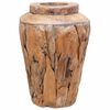 vidaXL Vase de d&eacute;coration 40 x 60 cm Bois de teck solide