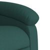 vidaXL Fauteuil inclinable &eacute;lectrique Vert fonc&eacute; Tissu