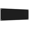 vidaXL Protection de cuisine Noir 120 x 40 x 0,6 cm verre tremp&eacute;