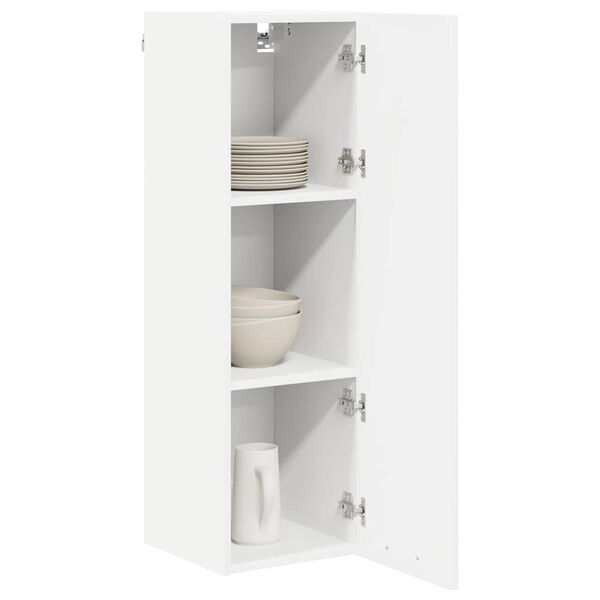 vidaXL Armoire suspendue Blanc 30 x 31 x 100 cm Bois d'ing&eacute;nierie