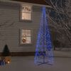 vidaXL Arbre de No&euml;l c&ocirc;ne 1400 LED Bleues 160x500 cm