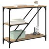 vidaXL Table console Ch&ecirc;ne artisanal 88,5 x 30 x 75 cm