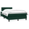 vidaXL Sommier &agrave; lattes de lit et matelas vert fonc&eacute; 120x210cm velours