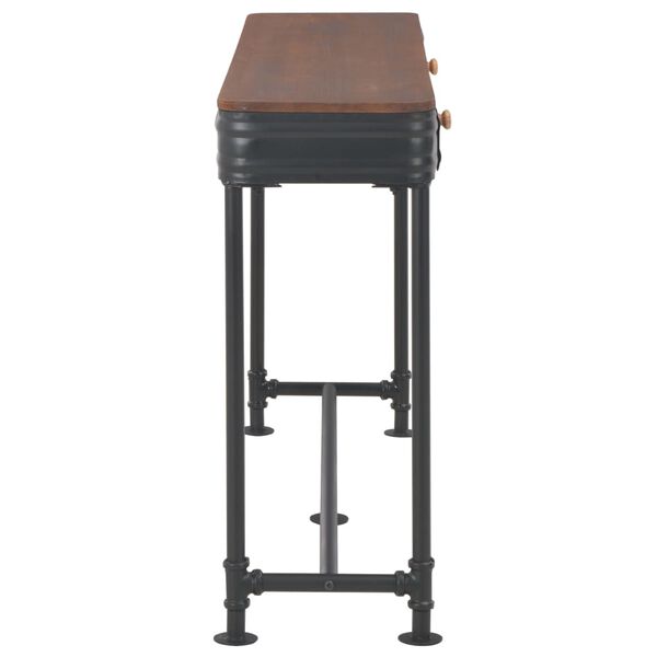 vidaXL Table console avec 2 tiroirs 120x30x75 cm Bois de sapin massif