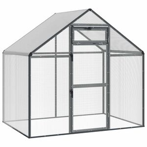 vidaXL Cage pour oiseaux Anthracite 181,5 x 112,5 x 173,5 cm