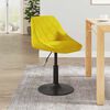 vidaXL Tabouret de bar Jaune moutarde Velours
