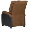 vidaXL Fauteuil de massage électrique taupe similicuir et tissu