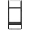 vidaXL Ensemble d'&eacute;tag&egrave;res murales 4 pcs Ch&ecirc;ne noir 65 x 25 x 30 cm