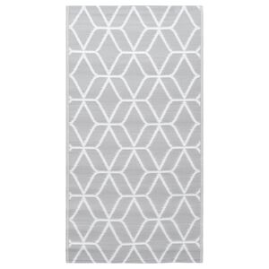 vidaXL Tapis d'ext&eacute;rieur ARAKIL Gris 120x180 cm PP