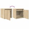 vidaXL Tables de chevet murales 2 pcs ch&ecirc;ne sonoma 38x34x40 cm