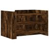 vidaXL Table basse ch&ecirc;ne fum&eacute; 80x50x50 cm bois d'ing&eacute;nierie