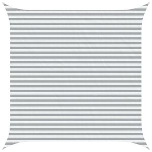 vidaXL Voile d'ombre Gris clair et blanc 4 x 4 m