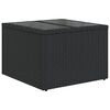 vidaXL Salon de jardin 10 pcs avec coussins noir r&eacute;sine tress&eacute;e