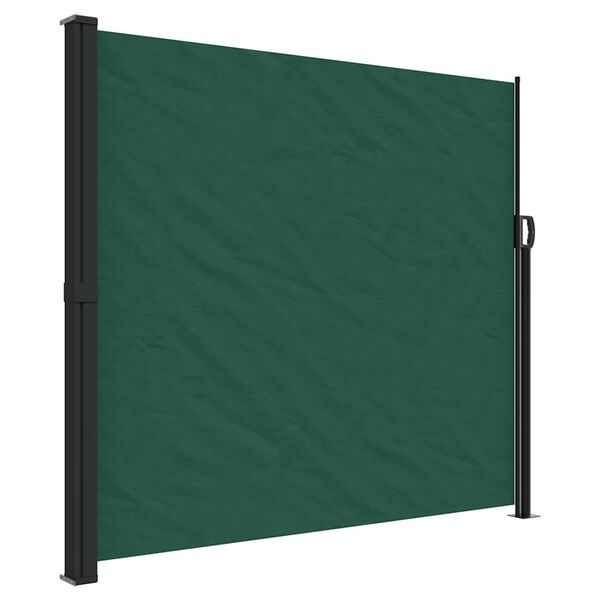 vidaXL Auvent latéral rétractable vert foncé 180x600 cm