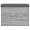 vidaXL Banc de rangement sonoma gris 62x42x45 cm bois d'ing&eacute;nierie