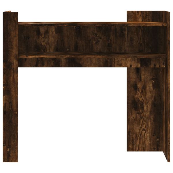 vidaXL Table console chêne fumé 100x35x90 cm bois d'ingénierie