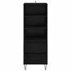 vidaXL Haut Armoire Ch&ecirc;ne noir 40 x 36 x 110 cm Bois d'ing&eacute;nierie