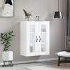 vidaXL Armoire murale blanc brillant 69,5x34x90 cm bois d'ing&eacute;nierie