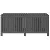 vidaXL Boîte de rangement de jardin Gris 147x68x64 cm Bois de pin