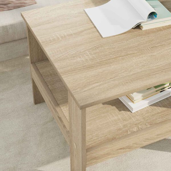 vidaXL Table basse Ch&ecirc;ne Sonoma 57 x 55 x 45 cm Bois d'ing&eacute;nierie