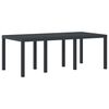 vidaXL Table de Jardin Anthracite 200 x 100 x 73 cm polyrotin
